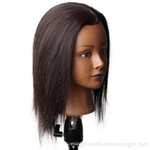top quality famela african american training mannequin head with indian human hair